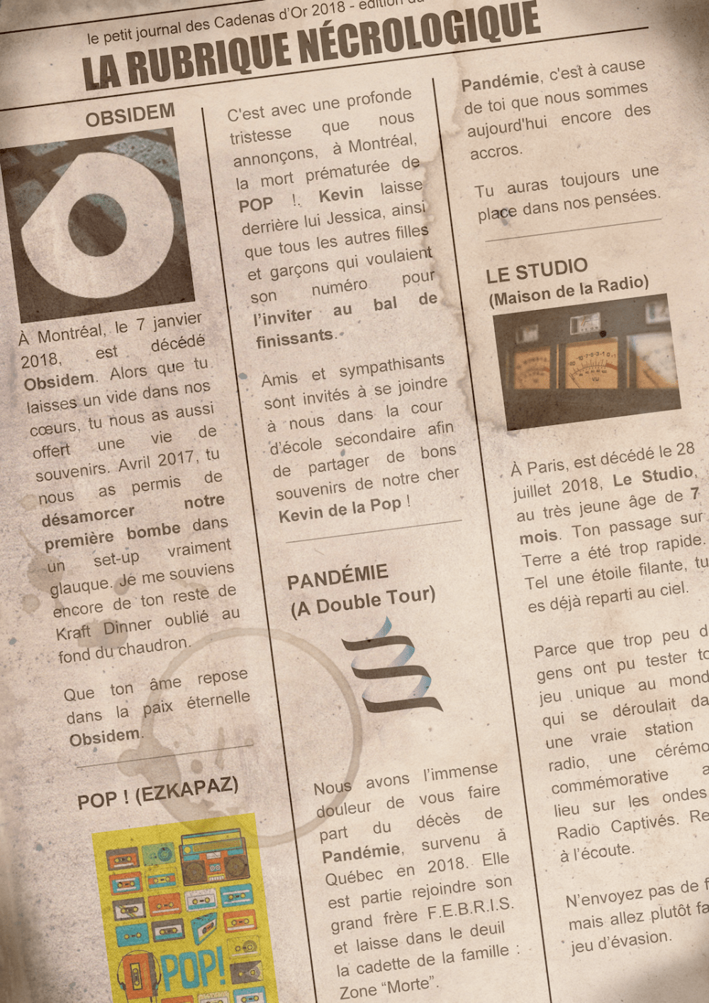 Cadenas d'or triste 2018